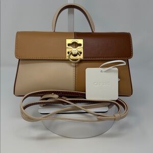 Cafuné Stance Wallet in camel and umber